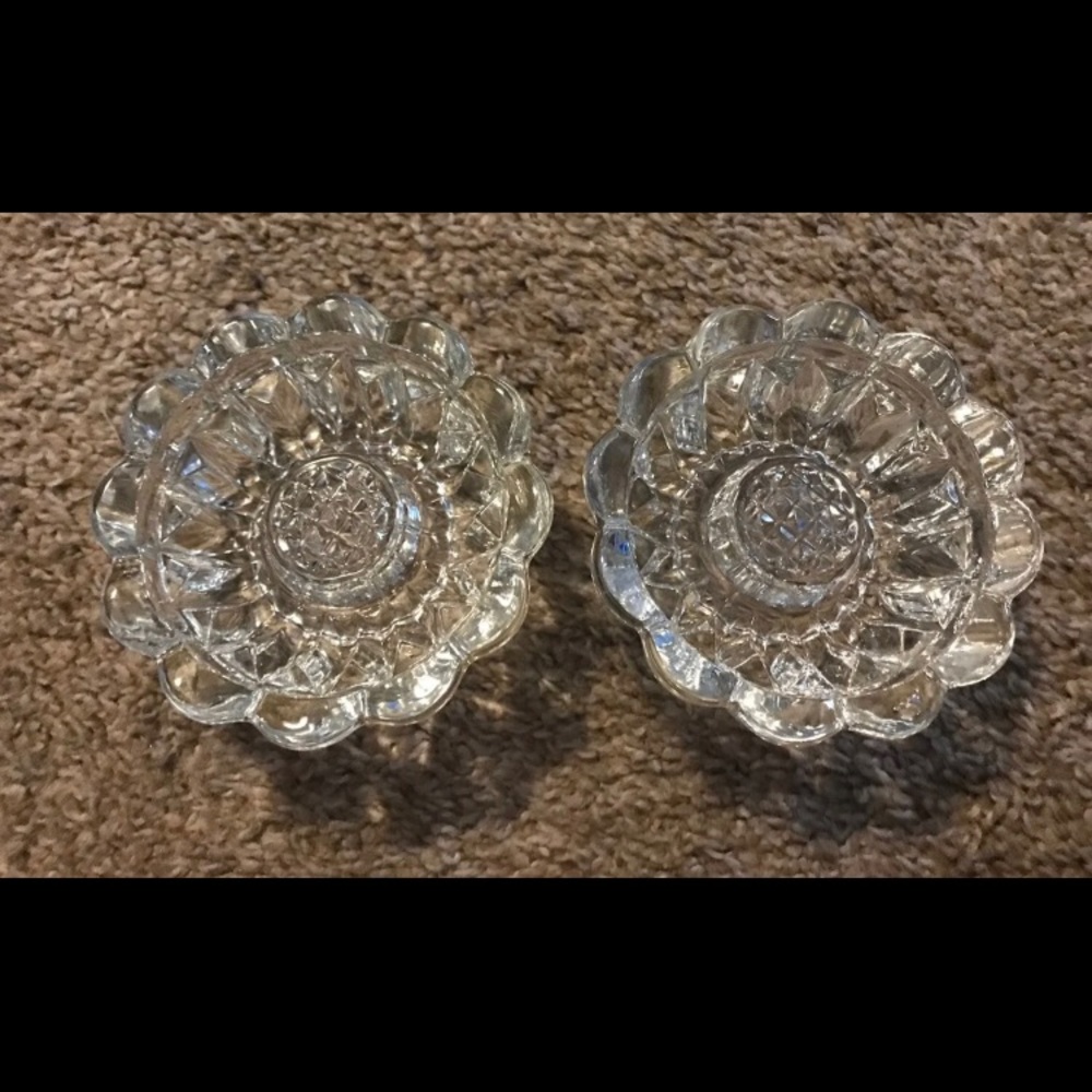 2 Princess House candle holders
